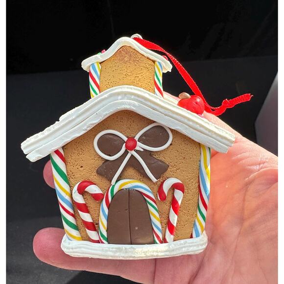 New Hallmark Gingerbread House Iced Christmas Ornament New With Tags - Picture 1 of 6